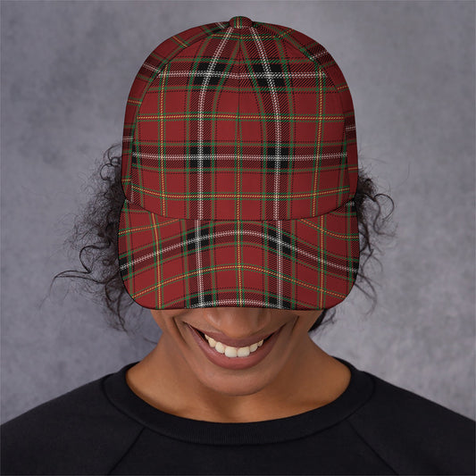 Xmas Scottish Tartan Pattern Print Baseball Cap