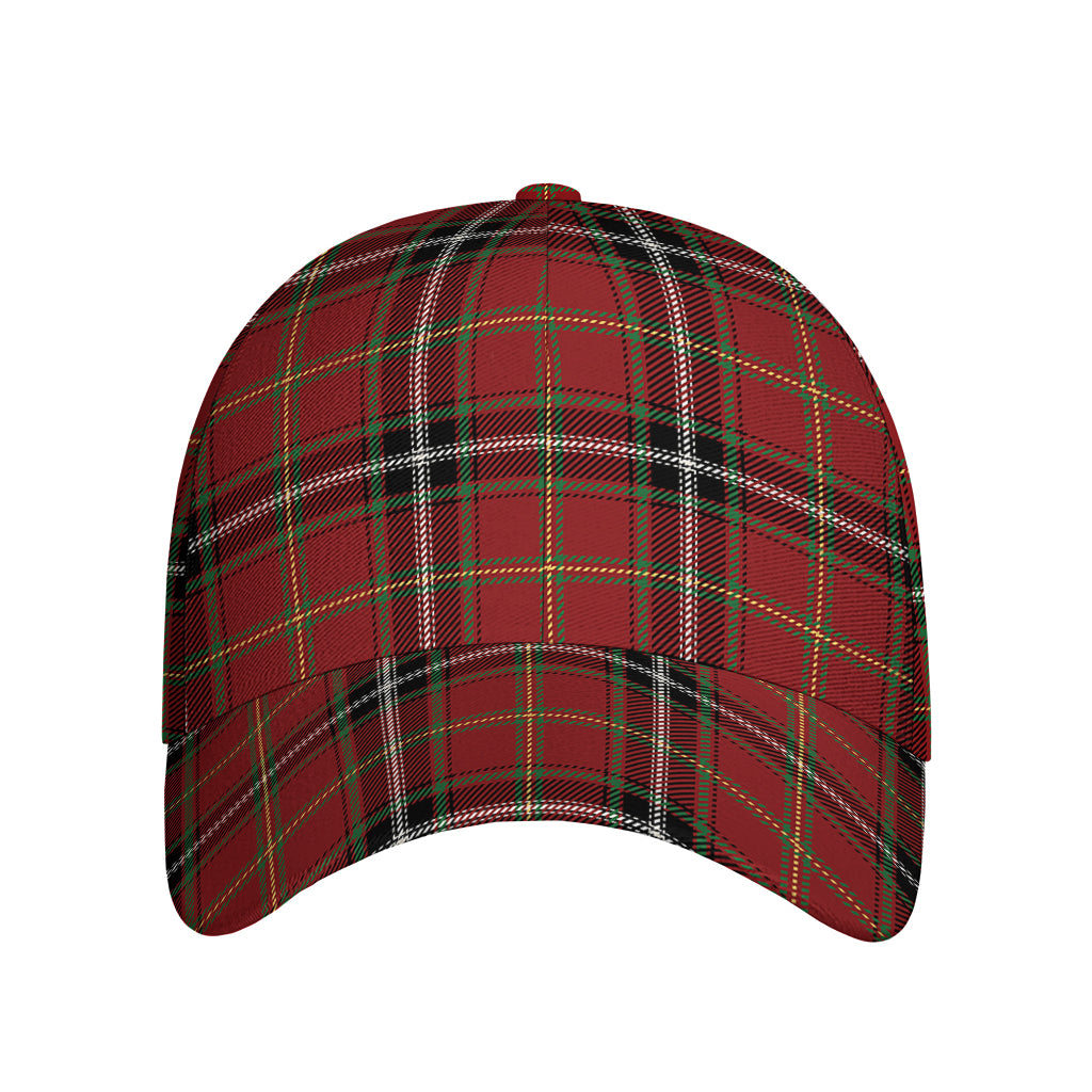 Xmas Scottish Tartan Pattern Print Baseball Cap