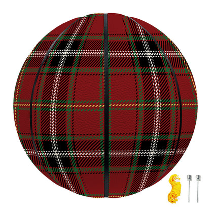 Xmas Scottish Tartan Pattern Print Basketball