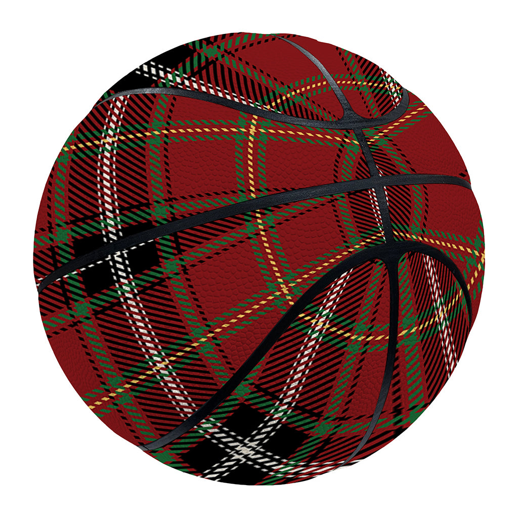 Xmas Scottish Tartan Pattern Print Basketball