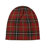 Xmas Scottish Tartan Pattern Print Beanie