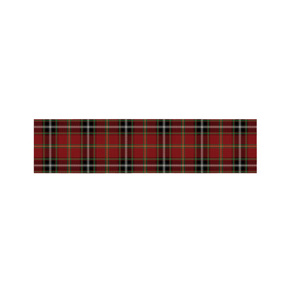 Xmas Scottish Tartan Pattern Print Bed Runner