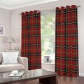Xmas Scottish Tartan Pattern Print Dimout Grommet Curtains