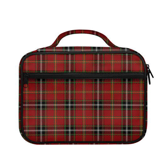 Xmas Scottish Tartan Pattern Print Briefcase Bible Bag