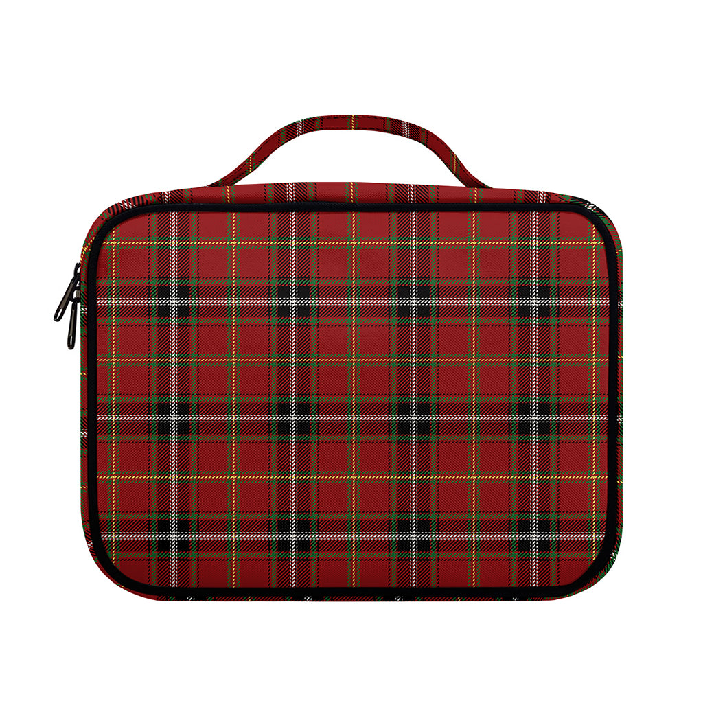 Xmas Scottish Tartan Pattern Print Briefcase Bible Bag