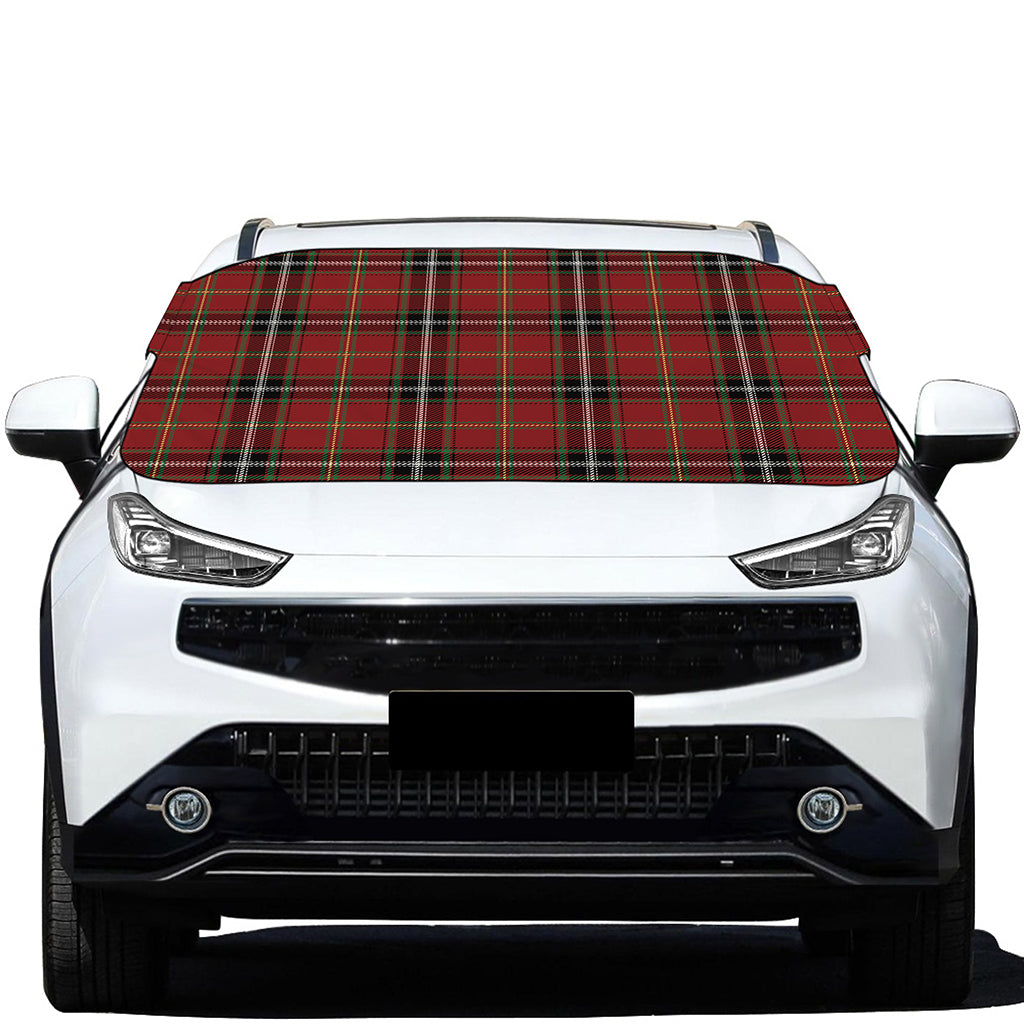 Xmas Scottish Tartan Pattern Print Car Windshield Snow Cover