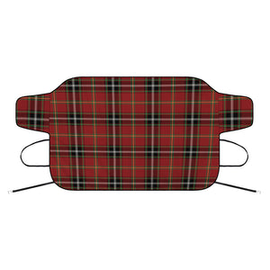 Xmas Scottish Tartan Pattern Print Car Windshield Snow Cover