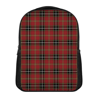 Xmas Scottish Tartan Pattern Print Casual Backpack