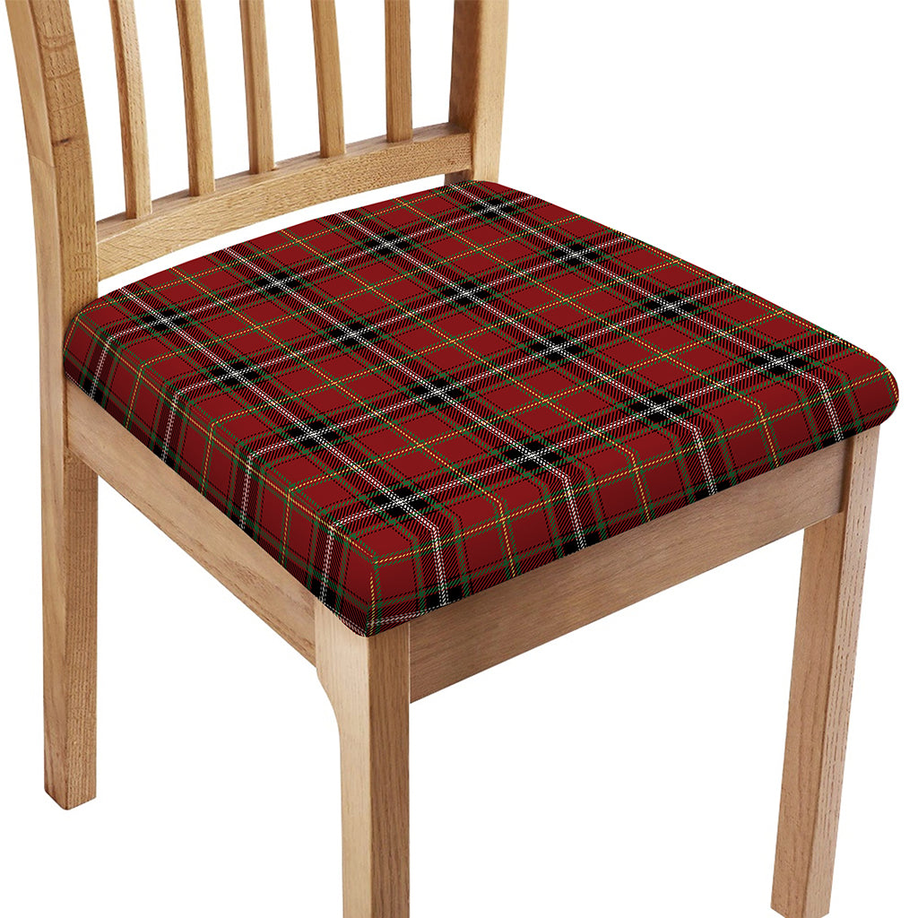 Xmas Scottish Tartan Pattern Print Chair Cushion Cover