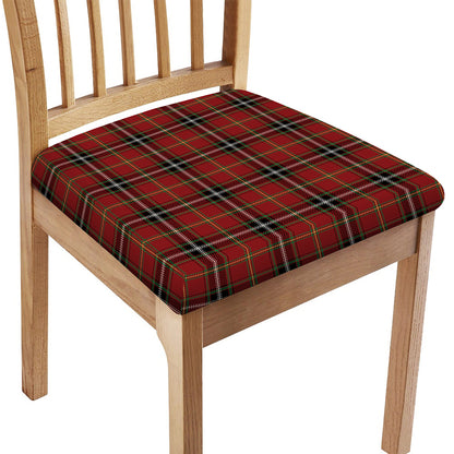 Xmas Scottish Tartan Pattern Print Chair Cushion Cover