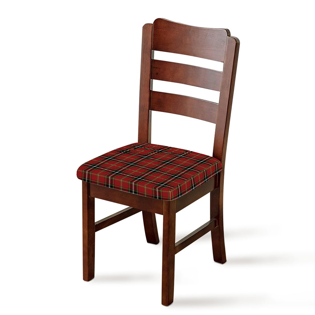 Xmas Scottish Tartan Pattern Print Chair Cushion Cover