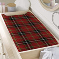 Xmas Scottish Tartan Pattern Print Changing Pad Cover