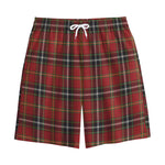 Xmas Scottish Tartan Pattern Print Cotton Shorts
