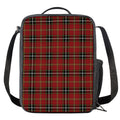 Xmas Scottish Tartan Pattern Print Crossbody Lunch Bag
