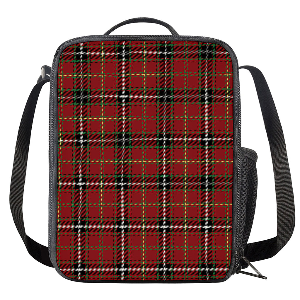 Xmas Scottish Tartan Pattern Print Crossbody Lunch Bag