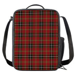 Xmas Scottish Tartan Pattern Print Crossbody Lunch Bag