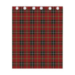 Xmas Scottish Tartan Pattern Print Curtain