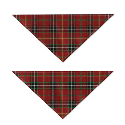 Xmas Scottish Tartan Pattern Print Dog Bandana