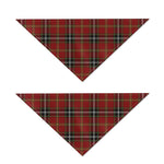 Xmas Scottish Tartan Pattern Print Dog Bandana
