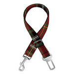 Xmas Scottish Tartan Pattern Print Dog Seat Belt