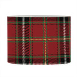 Xmas Scottish Tartan Pattern Print Drum Lamp Shade