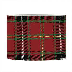 Xmas Scottish Tartan Pattern Print Drum Lamp Shade