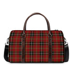 Xmas Scottish Tartan Pattern Print Duffle Bag