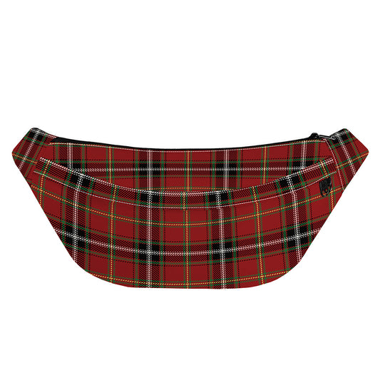 Xmas Scottish Tartan Pattern Print Fanny Pack