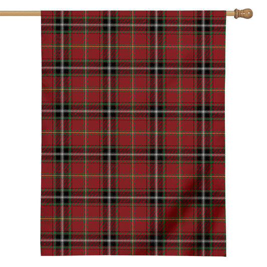 Xmas Scottish Tartan Pattern Print House Flag