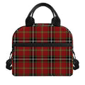 Xmas Scottish Tartan Pattern Print Insulated Lunch Bag