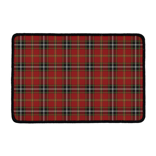 Xmas Scottish Tartan Pattern Print Kitchen Mat
