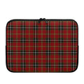 Xmas Scottish Tartan Pattern Print Laptop Sleeve