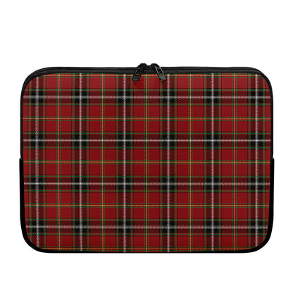 Xmas Scottish Tartan Pattern Print Laptop Sleeve