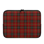Xmas Scottish Tartan Pattern Print Laptop Sleeve