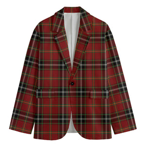 Xmas Scottish Tartan Pattern Print Men's Blazer