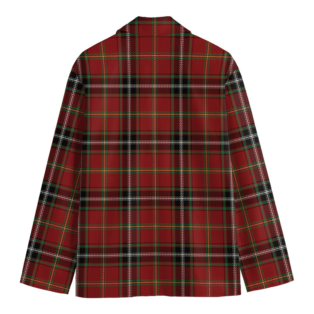 Xmas Scottish Tartan Pattern Print Men's Blazer