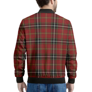 Xmas Scottish Tartan Pattern Print Men's Bomber Jacket