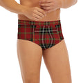 Xmas Scottish Tartan Pattern Print Men's Briefs