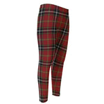 Xmas Scottish Tartan Pattern Print Men's Compression Pants