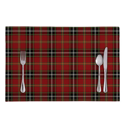 Xmas Scottish Tartan Pattern Print Placemat