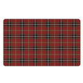Xmas Scottish Tartan Pattern Print Polyester Doormat