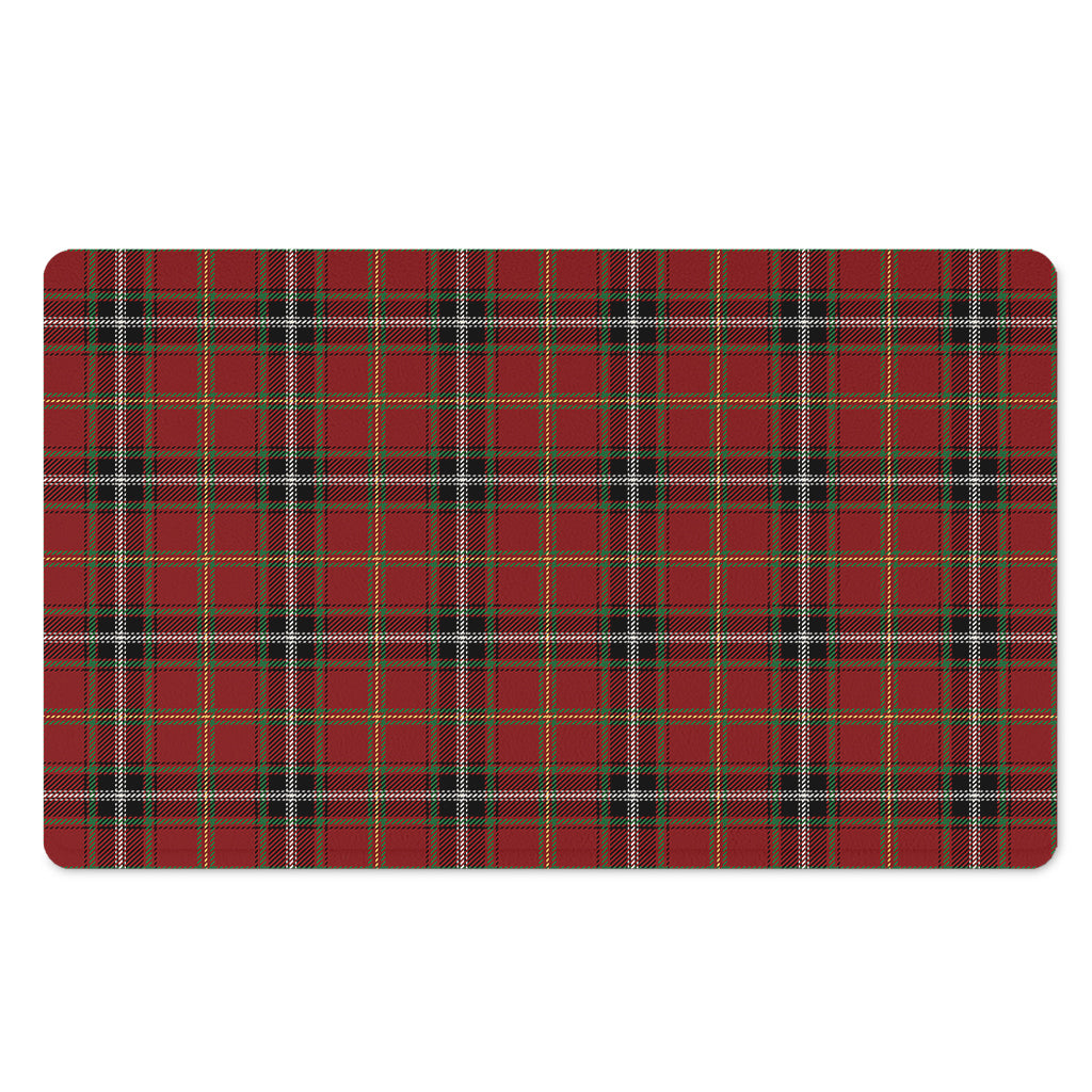Xmas Scottish Tartan Pattern Print Polyester Doormat