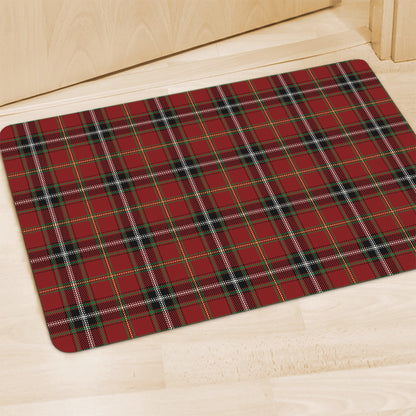 Xmas Scottish Tartan Pattern Print Polyester Doormat