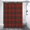 Xmas Scottish Tartan Pattern Print Premium Shower Curtain