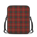Xmas Scottish Tartan Pattern Print Rectangular Crossbody Bag
