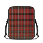 Xmas Scottish Tartan Pattern Print Rectangular Crossbody Bag