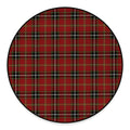 Xmas Scottish Tartan Pattern Print Round Floor Mat