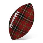 Xmas Scottish Tartan Pattern Print Rugby Ball