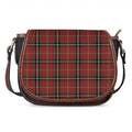 Xmas Scottish Tartan Pattern Print Saddle Bag