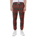 Xmas Scottish Tartan Pattern Print Joggers